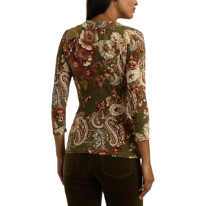 Lauren Ralph Lauren Floral Stretch Jersey Top